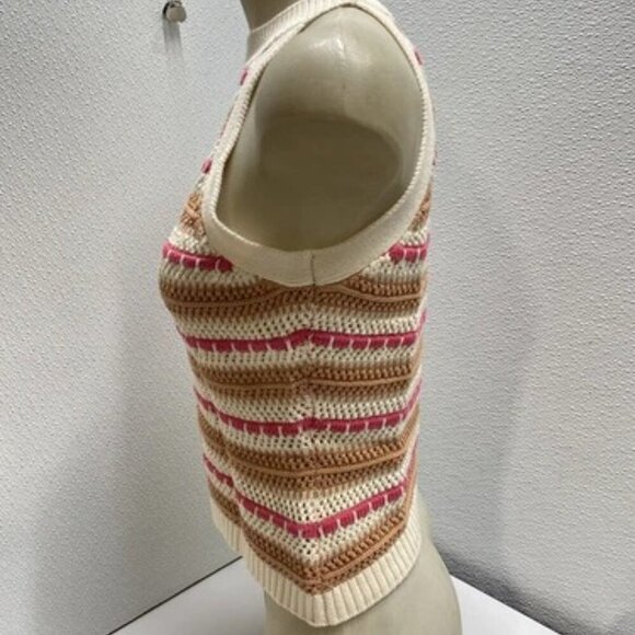 NEW CENTRAL PARK WEST Womens Cute Knit Coen Tank Top Size XS Poppy Multi - Picture 7 of 10
